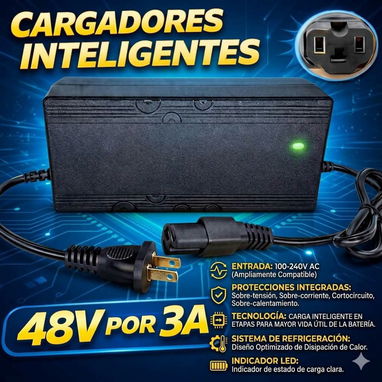 Cargador para moto electrica y triciclo - 8/10