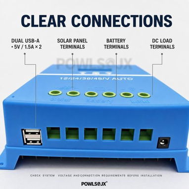 MPPT 150 AMPERE - 150V  MULTISISTEMA 12V,24V,36V,48V,  AUTOMATICO - 4/4