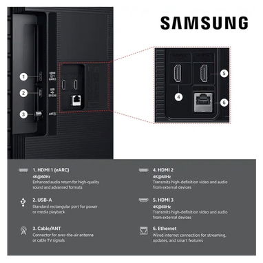 Smart TV Samsung 65” Clase Crystal UHD U8000FB 4K  2025 - UN65U8000FBXZA - Img 111251558