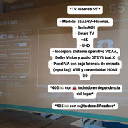 Tv hisense 55 pulgada con cajita descodificadora precio 435 - Img 55044718