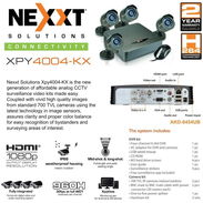 Sistema de vigilancia - Kit de 4 Camaras de Seguridad más grabador Nexxt Xpy 4004-HD - Img 56786169