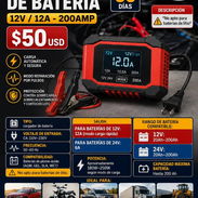 CARGADOR DE BATERÍA 12V / 12A - 200AMP Q7 NUEVOS EN CAJA!!! - Img 55812000