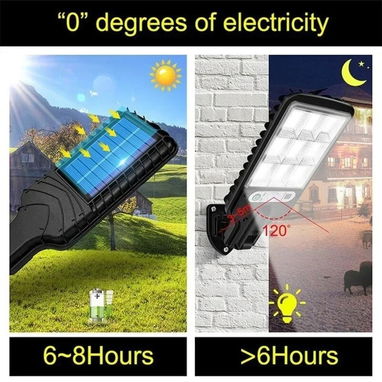 Lámpara solar para exteriores con sensor de movimiento, 4 modos, impermeable IP65. Nueva en su caja! - Img 118050321