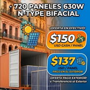 Paneles 630W N_TYPE BIFACILA Solo venta exclusiva por contenedor de 720 unidades no dude en llamar - Img 57814326