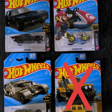 Hot Wheels de marcas, Batman, SuperMario... - 2/7