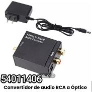 !!Convertidor de audio RCA a Óptico/ Incluye el transformador de 5V 2A para la alimentación.!! - Img 45471623