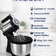 Mezcladora amasadora de 950W súper potente - Img 54774987
