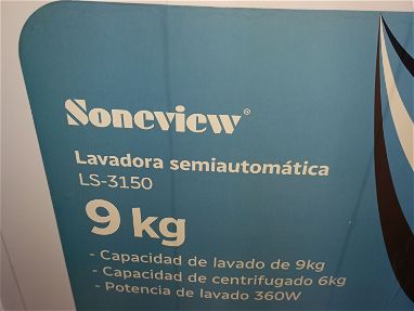 Lavadora semiautomática de 9 kg soneview - Img 67381647