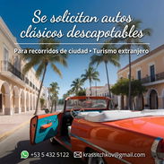 Agencia turística busca autos clásicos descapotables para recorridos de ciudad. - Img 56536216