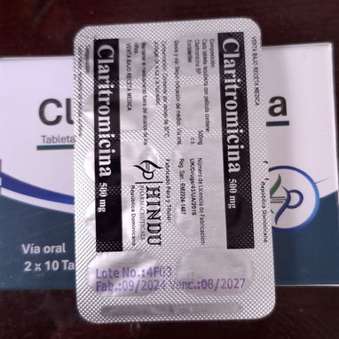 ©️- 6 USD, Claritromicina 500mg, 1 tira de 10 Tableta -©️ - Img 104506299