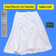SE VENDE SAYA BLANCA CON SAYUELA PRECIO 5500 CUP - Img 54489104