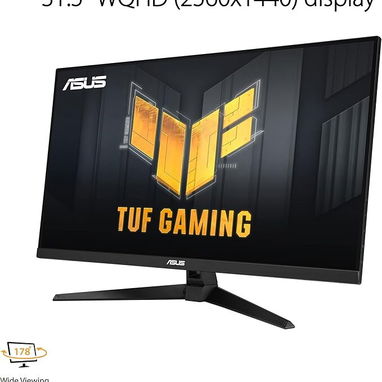 Monitor gamer ASUS TUF Gaming de 32 pulgadas , QHD 2K 1440P, 170 Hz, AMDFreeSync con altavoces integrados,1 ms, 52815418 - Img 118429537