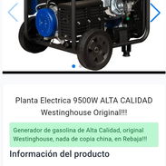 Planta eléctrica Westinghouse 9500 W - Img 53719679
