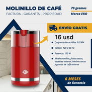 Molinillo de café marca eko garantía 6 meses - Img 56746386