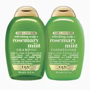 OGX Rosemary Mint champú y acondicionador sin sal para cabello graso o con caspa - Img 55673923