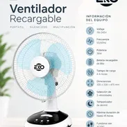 Ventilador recargable 12" EKO - Img 57433316