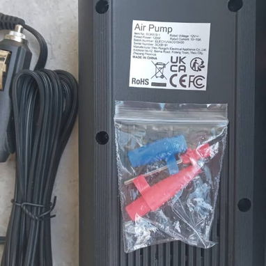 Inflador de neumáticos portátil, funciona conectado al automóvil. - 3/3