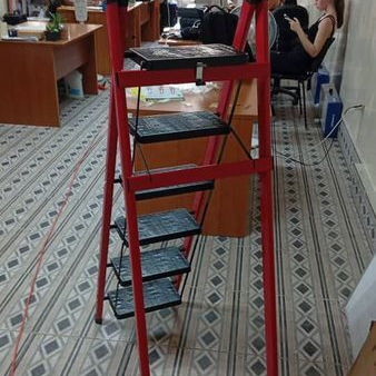 ESCALERA DE MANO DOMÉSTICA PLEGABLE DE 6 PASOS 5PT# - 2/6