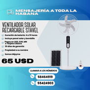 Ventilador Solar Recargable STAVEL - Img 55302939