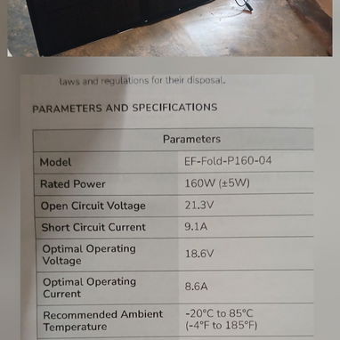 Panel plegable de 160W - 2/2