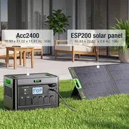 KIT ESTACIÓN DE ENERGIA PORTÁTIL EBL 2400W + PANEL SOLAR EBL 200W - Img 57311758