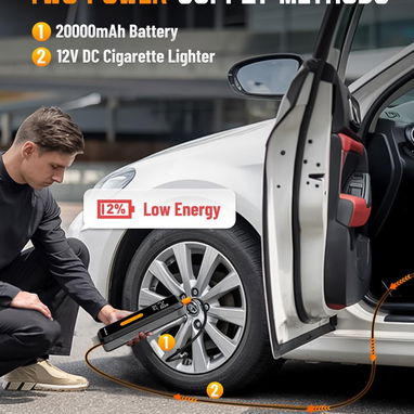 INFLADOR NEVERLAND 150 PSI 20000MAH + COMPRESOR + POWER BANK ENVÍO DISPONIBLE + GARANTÍA - 5/8