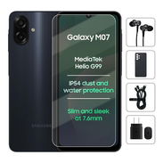 Teléfono Samsung Galaxy M07 M075F 4Gb Ram, 64Gb Almacenamiento, Con Cover, Mica y Audífonos - Negro - Img 54790503
