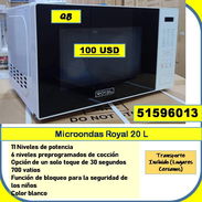 QB-712-Microondas Royal 20 Litros...100 USD...51596013...Transporte lugares cercanos - Img 56277391