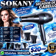 SECADOR DE CABELLO SOKANY HS-3210, NUEVO EN SU CAJA. FACTURA Y GARANTÍA. VARIEDAD DE ELECTRODOMÉSTICOS Y ÚTILES - Img 57528913