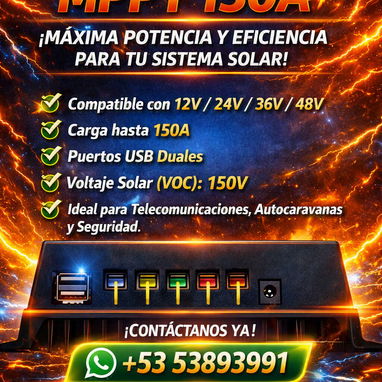 CONTROLADOR SOLAR MPPT 150A Potencia brutal para tus sistemas solares - 2/2