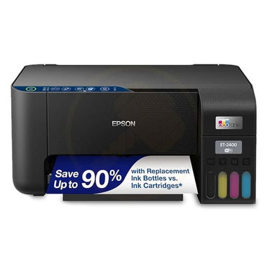 Impresora Epson - EcoTank ET-2400 Wireless Color All-in-One Inkjet Cartridge-Free Supertank Printer-Negro*ElectroVentas - Img 127833130