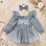 Conjunto de Gala Baby "Blue Mist" – Body con Tutú y Vincha 10 - Img 55377638