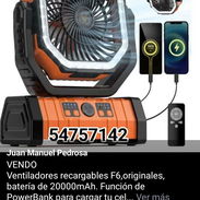 Vendo Ventilador recargable F6 nuevo - Img 53168847