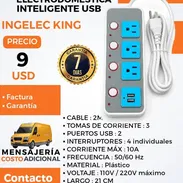 Extensión Eléctrodomestica inteligente USB Ingelec King - Img 55787076