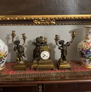 JUEGO LUIS XVI DE RELOJ Y CANDELABROS - Img 49275887