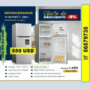 FG-REFRIGERADOR 11.94 pies....550 USD.....56579735./(USD-MN-Eur-Zelle)/Garantía 1a/Tpte (Costo Adicional) - Img 53936279