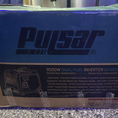 Planta Marca pulsar de 9500 watts dual fuel⛽ para gas de la calle 100 % silenciosa nada de ruido Nueva en caja con garan - 2/3