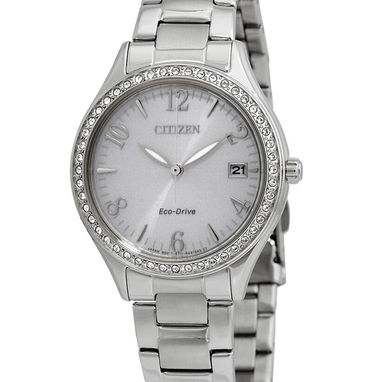 RELOJ CITIZEN ECODRIVE CLASSIC CRYSTAL (EO1181-55A) DE MUJER , 34MM EN ACERO INOXIDABLE , CON BISEL DE PIEDRAS 58049738 - Img 124874517