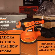 LIJADORA ELÉCTRICA ORBITAL 280W 125MM, ENTREGA DE FACTURA, VARIEDAD DE ARTÍCULOS ELECTRICOS DE FERRETERÍA - Img 55414016