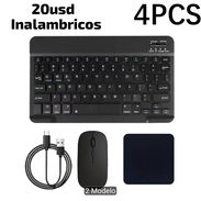 Mouse + Teclado + Alfombrilla Inalambricos y Recargables - Img 56797148
