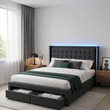 Cama y colchón King nuevos en caja importados originales - Img 118715085