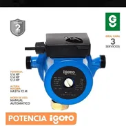 Bomba presurizadora automática, Alemana, marca Igoto, para 3 servicios, 1/3 HP. Pesa 5 kg - Img 55830617