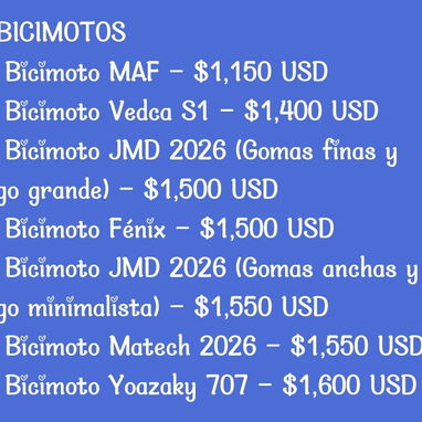 Patinetas y Moticos Eléctricas, Bicimotos y Motos Eléctricas, Motos de Gasolina (Automáticas y Deportivas) y Triciclos - 4/10
