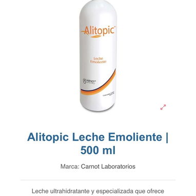 Crema y leche emoliente alitopic para dermatitis atopica - Img 123415482