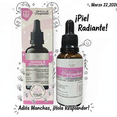Tónico LB aclarante Anti-Imperfecciones despigmentante quita y aclara manchas uso nocturno todo el cuerpo - Img 117119590