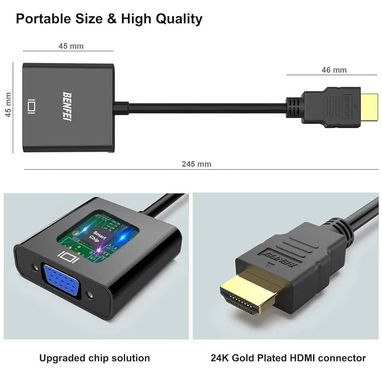 Adaptador HDMI-VGA (sin audio) - Img 123339605
