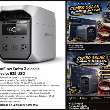 🔥 ESTACIONES DE ENERGÍA ECOFLOW, BLUETTI, OUPES Y COMBOS SOLARES 🔥 - 3/3