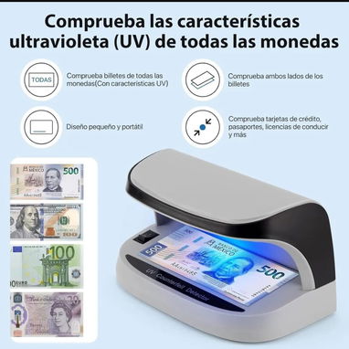 Vendo detector de billetes falsos PORTÁTIL. Nuevo. 40 - Img 107160975