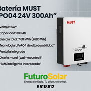 Batería MUST LIPO04 24V 300Ah LiFePO4 - Img 55318281