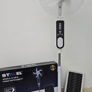 🔥❄️ ¡Mantén tu casa fresca con el Ventilador Solar y Recargable STAVEL! ❄️🔥  ✅ Diseño moderno y elegante✅ Batería de l - Img 55586707